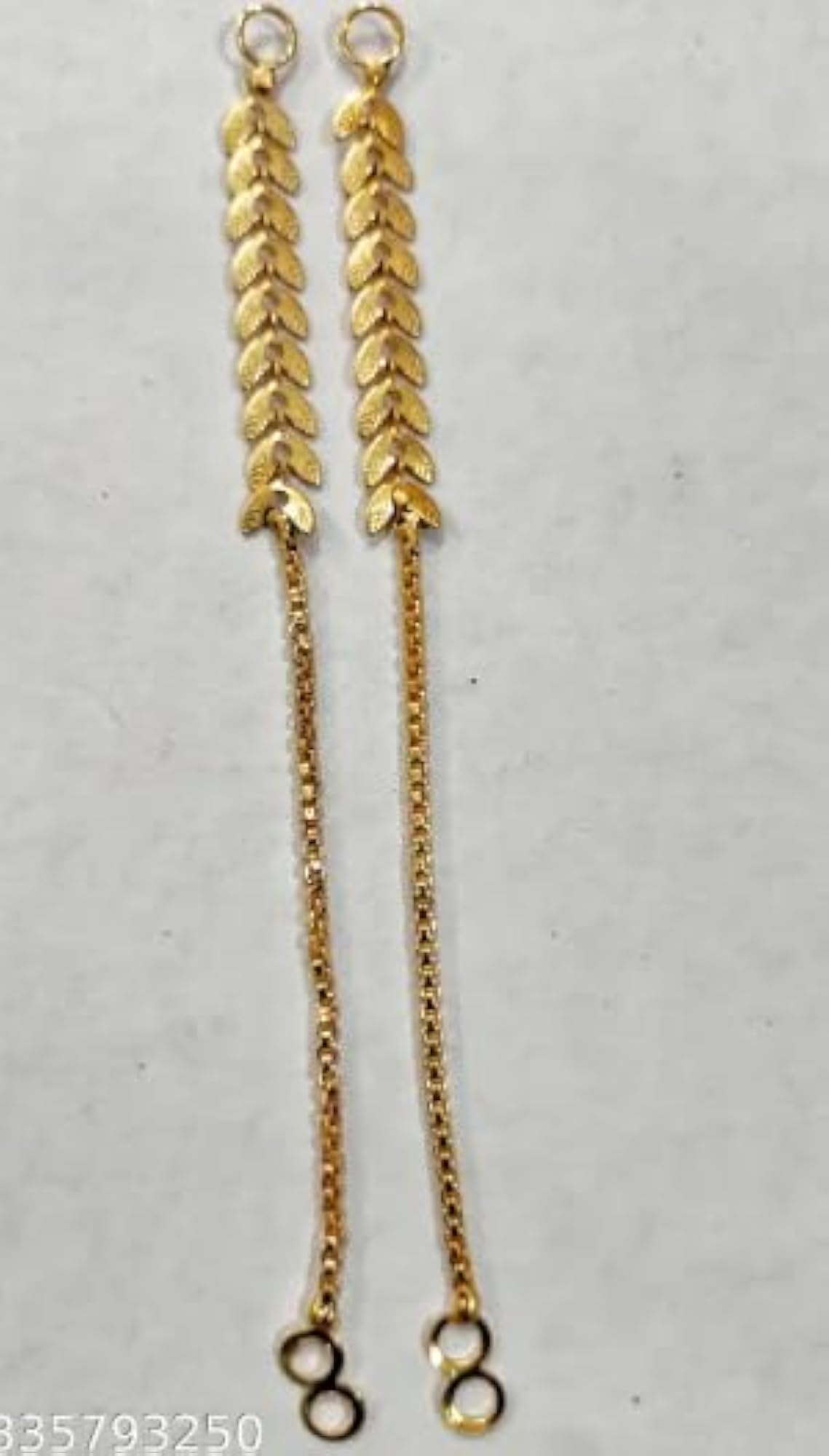 Bridal Wedding Ear Chain Combo, Traditional Kaan Chain Set