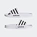 adidas unisex-child Adilette Shower Slides White/Black/Black 10K