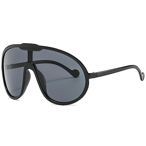 willochra Fashion Wave Mask Sunglasses for Women Men Trendy Oversized Sun Glasses Luxury Designer Y2K Punk Shades2