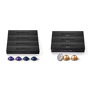 Nespresso Capsules VertuoLine Espresso Variety Pack (40 Count) + Melozio Medium Roast Coffee Pods (30 Count) Nespresso Capsules VertuoLine Espresso Variety Pack 40 Count Melozio Medium Roast Coffee Pods 30 Count