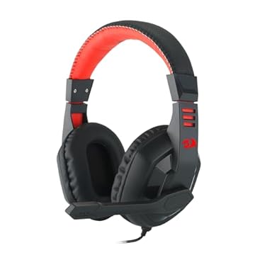 Headset Gamer Redragon Ares Preto e Vermelho H120