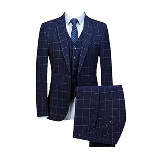 Men's Formal 2-Piece Suit Slim Fit Blazer Pants Wedding Business Prom Attire4