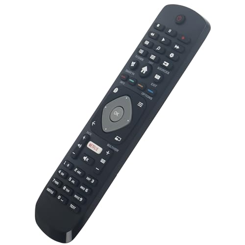 VINABTY Replacement Remote Control fit for Philips 6000 6500 series 4K UHD LED Smart TV 65PUS6262 50PUS6262/05 55PUS6272/05 50PUS6272 55PUS6272 50PUS6503/12 43PUS6503 50PUS6503 55PUS6503 65PUS6503