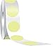 Glow-In-The-Dark Circles, 2", Roll, White Glow