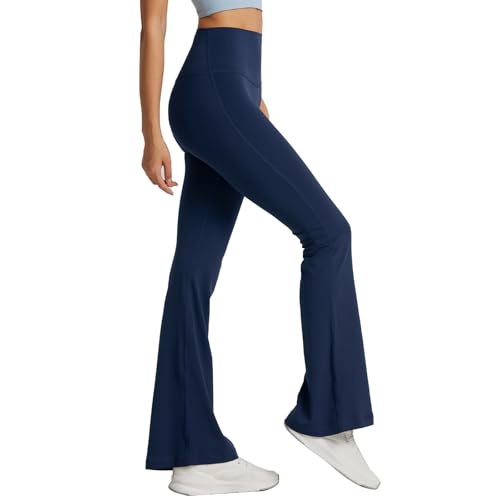 Legging de sport femme taille haute anti-transparence coupe bootleg