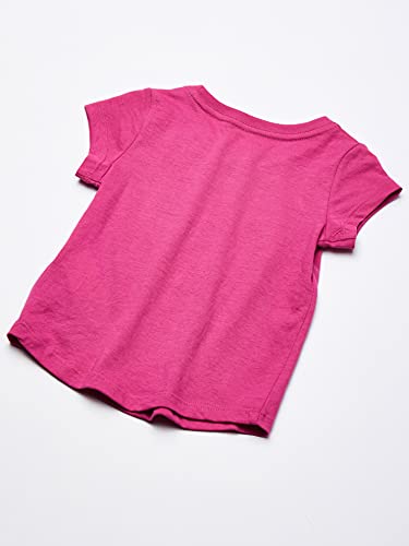 Nautica Girls' Short Sleeve T-Shirt With Flip Sequin Design, Cotton Tee With Tagless Interior, Dark Pink Sunglasses, 7 #TOP3