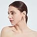 Fashion CZ Cross Dangle Earrings for Women Girls Hypoallergenic Crystal Charms Drop Dangling Huggie Small Hoop Cartilage Cuff Dainty Punk Faith Jewelry Gifts for Prayer (Black)