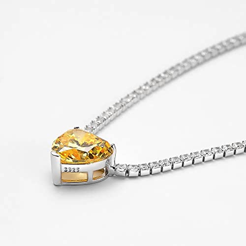 Collier Pendentif Diamant à Carbone de créateur et design cœur d'exception - 5