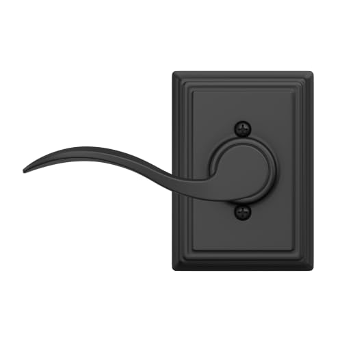SCHLAGE Accent Non-Turning Dummy Door Handle, Right Handed, Matte Black - image 6