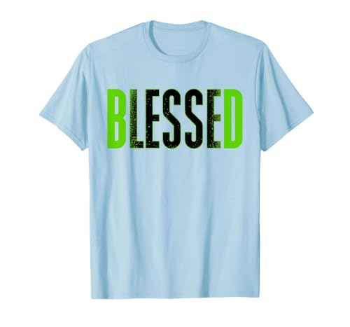 Bleesed Foamposite Black Green Matching Tee for Men Women T-Shirt, Men, Baby Blue, Medium