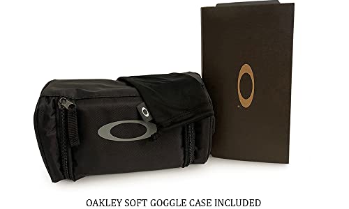 Oakley Fall Line M Oo7103 Factory Pilot Black/Prizm Snow Sapphire Iridium Ski Goggles For Men For Women + Bundle With Designer Iwear Eyewear Kit #TOP5