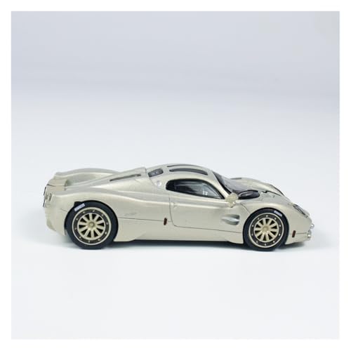 Pagani Utopia 1/64 moulé sous pression modèle réduit en métal blanc pour vitrine de modélisme - 3