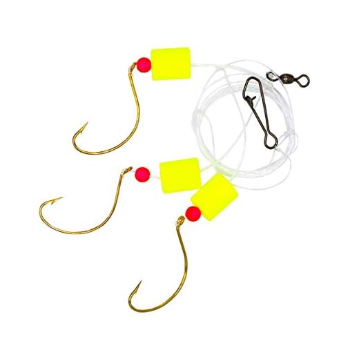 Rite Angler Pompano Rig 2/0 Hook, 2 Hook 35", 3 Hook 54" for Inshore Saltwater Fishing Florida Pompano Beach Pier Fishing (54, 3 Hook)