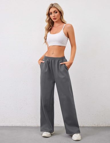 Livtany Women’s Straight Leg Graphic Bow Print Sweatpants Wide Leg Elastic Waistband Lounge Pant Lounge Joggers with Pockets4