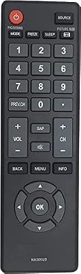 NH305UD Remote Control Compatible with Emerson LCD LED HD TVs - Sub Emerson NH303UD NH310UP NH307UD Remote