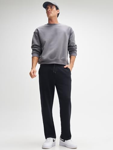 Image of XYXX Men's Solid Combed Cotton Trackpant | Mens Trackpant | Drawstring | Solid-Relaxed Fit
