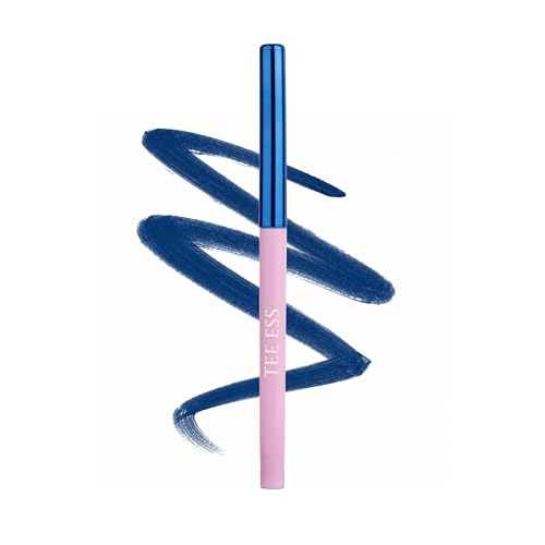 Image of TEE ESS Long Stay Kajal | Retractable Pencil | Waterproof, Smudge Proof | Intense Blue Color | 24H Long Lasting | Smooth One-Stroke Application | With Vitamin E | Twist-Up Blue Kajal | 0.30 gms