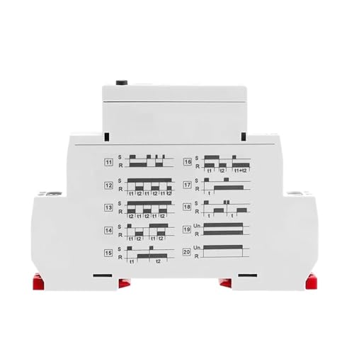 Relé temporizador digital programable de 16A con pantalla para control de iluminación 3