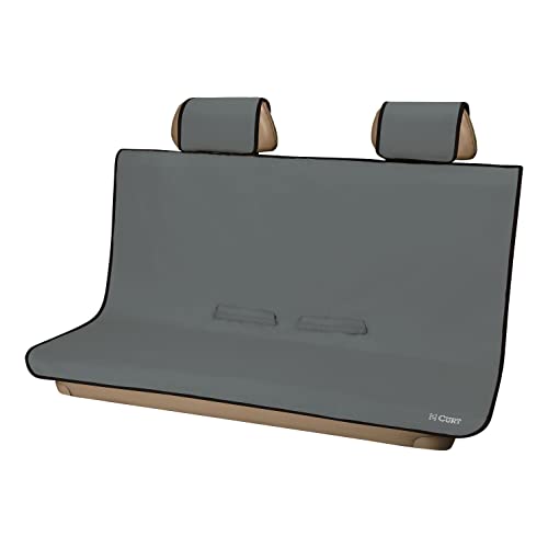 CURT 18510 Seat Defender 58-Inch x 55-Inch Grey Waterproof Universal Bench Car Seat Cover Protector by CURT - Used condition - US$27.00