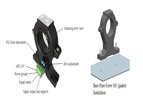 Sensor de corriente CA 0-20 A transformador Clase 1 salida de 4-20 mA 8