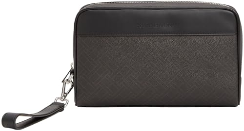 Tommy Hilfiger TH Flag Monogram Pouch Am0am14146, Otros Accesorios pequeños para Hombre, Black (Black), One Size