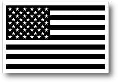 Amazon わーるどくらふと アメリカ国旗 星条旗 ブラック 黒 モノクロ ステッカー Mサイズ 8 12cm 屋外耐候耐水シール ステッカー デカール 車 バイク