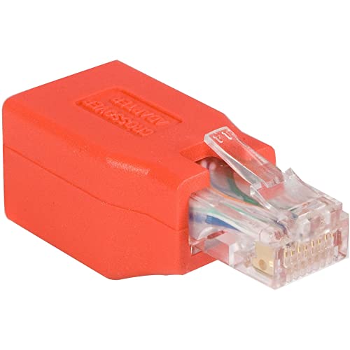 StarTech.com Cat6 Cable - Cat6 Crossover Adapter - GbE - Red - Ethernet Network Cable (C6CROSSOVER) #1