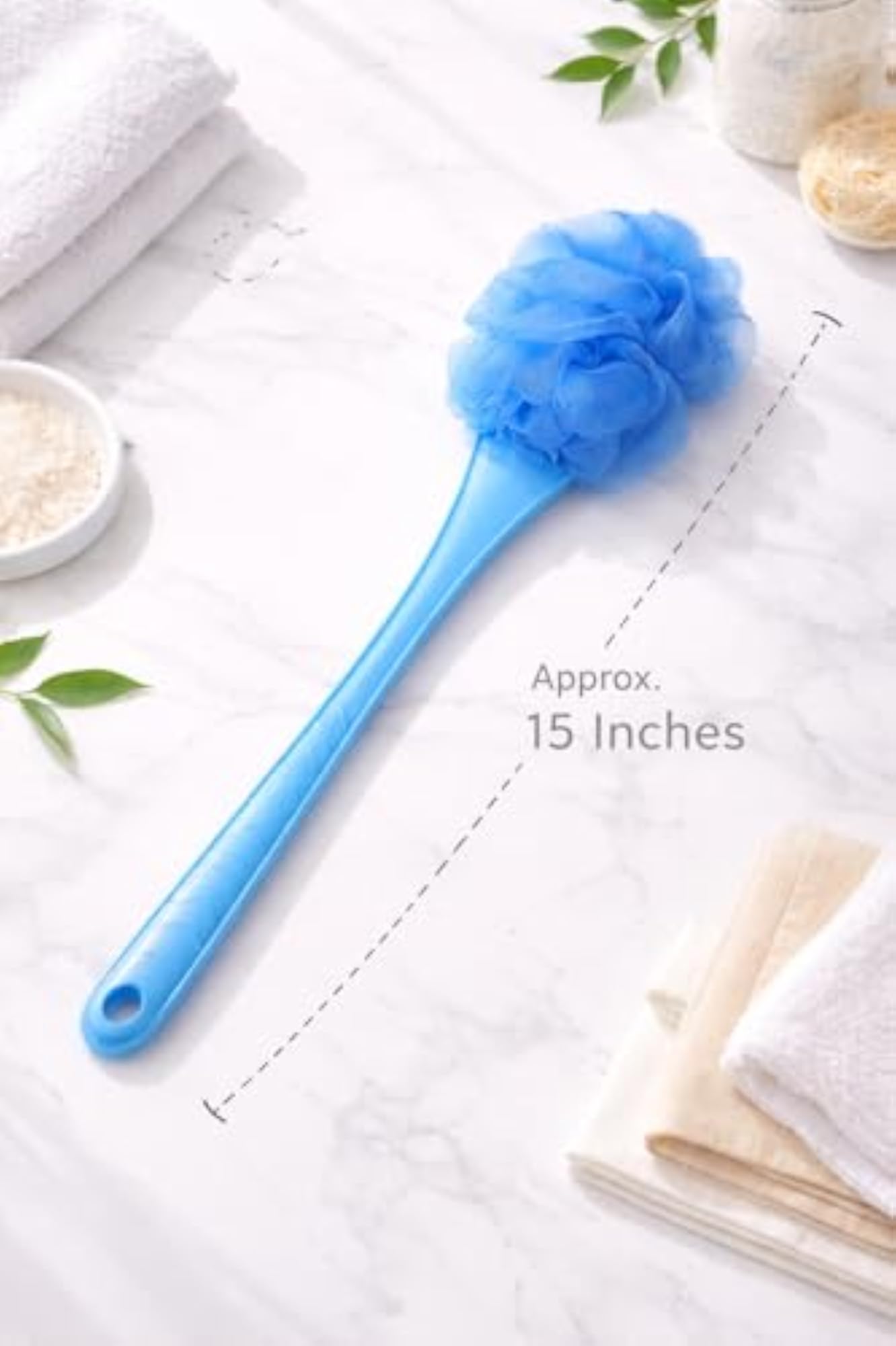 Long Handle Bath Loofah Brush with Soft Mesh Sponge