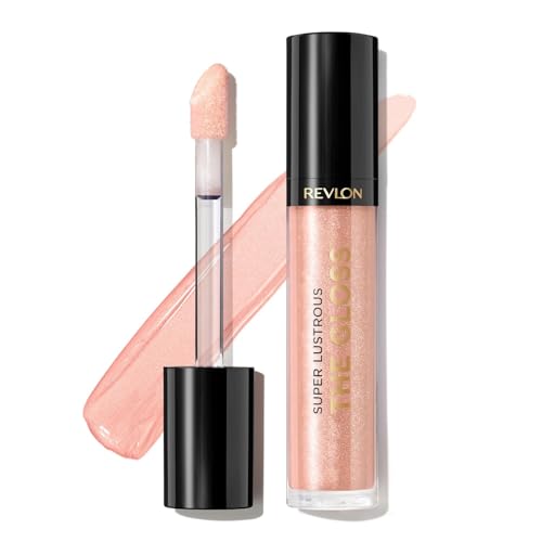 Revlon Super Lustrous The Gloss, Non-Sticky, High Shine Glossy Finish, Lightweight Moisture Enriched With Agave, Moringa Oil Capuacu Butter - Snow Pink