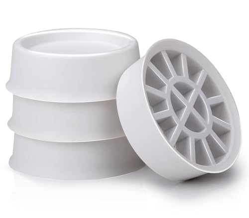 4x VIBRATIONSDÄMPFER für Waschmaschine Trockner 4,5x2cm Weiss Schwingungsdämpfer Anti-Vibration Gummifüße Dämpfer 19