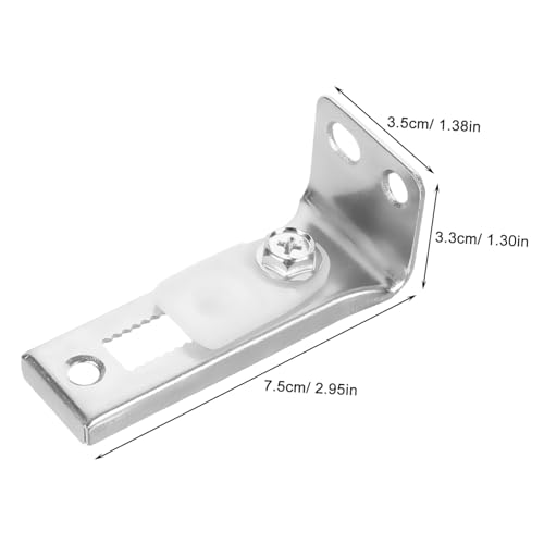 Set herrajes para puerta corrediza de clóset, kit de reparación con poleas y guías de acero inoxidable miniatura 5
