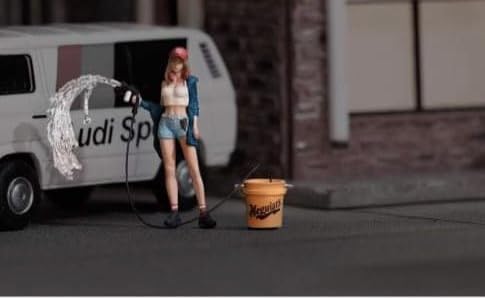 Amazon.co.jp: 1/64 nanoer フィギュア シリーズ12 青服洗車女子 