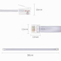 RIIEYOCA Kurzes Cat5e-Ethernet-Patchkabel 30cm, flaches RJ45-Computer-LAN-Netzwerkkabel für Router, Modem, Switch, Server (8 Stück, Grau) – Ansicht 7