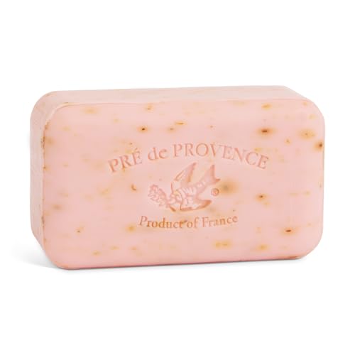 Image of Pre de Provence Artisanal French Moisturizing Soap Bar, Shea Butter Enriched, Quad Milled for Long Lasting Rich Smooth Lather, 5.3 Ounce, Rose Petal