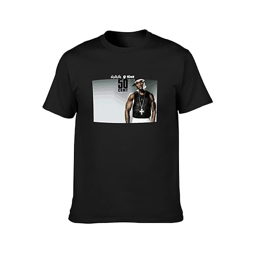 G Unit 50 Cent Black Men T-Shirt Graphic Printed Top Unisex Tee T-Shirt Black L