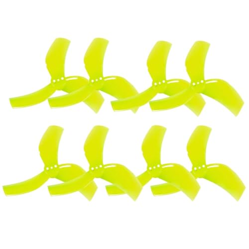 Hélice à 3 pales 63mm jaune 1.5mm pour drone de course FPV D63