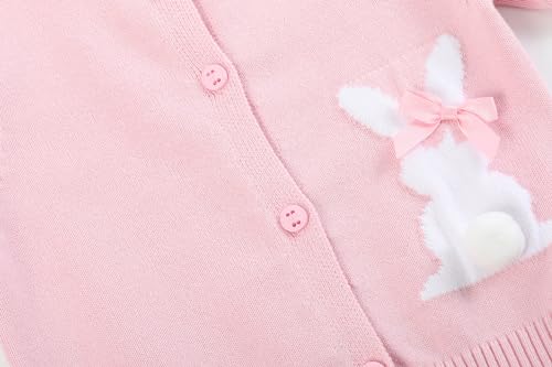 Baby and Girls Easter Bunny Knit Sweater Cardigan3