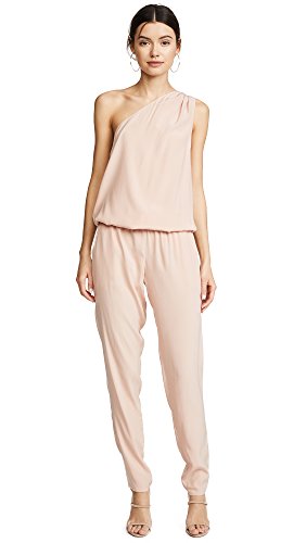 Ramy Brook Women's Lulu One Shoulder Jumpsuit, Blush, Pink, Medium