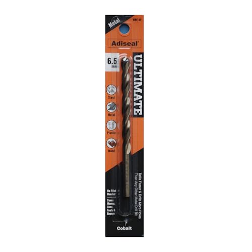 Adiseal Ultimate Fastest, Longest Lasting & Best Metal Drill Bit 6.5mm Cobalt