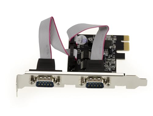 - Scheda di controllo RS232 - 2 porte com UART per connettori DB9 - Chipset Oxford OXPCIE952 seriale pci-express