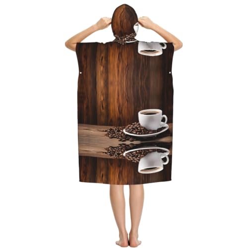 Peignoir à capuche compact anti frisson plage et piscine