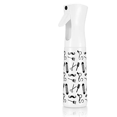 Gaomoeny Pulverizador de Agua para Peluquería, 300 ml Botella Fina Niebla Pulverizador Continuo, Bote Spray Botella, Nebulizador Agua Pelo, Plantas Vaporizador Bruma