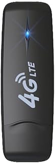 4G LTE USB WiFi Modem Portable 4G Router with SIM Card Slot High Speed Portable Travel Hotspot Mini Router Unlocked 4G dongle, Black, 88mmx28mmx9mm