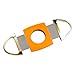 Wudytim Stainless Steel Cigar Cutter with Gift Box,Double Blade for a Precise Perfect Cut(Orange Gold)