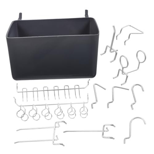 LALAFINA Organize Your Tools Pcs Pegboard Hooks and Bins Kit for Garage Kitchen Pantry