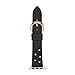 Kate Spade New York Leather Band for 38/40mm Apple Watch Series 1-7, Color: Black Floral, Rose Gold (Model: KSS0045)