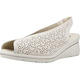 sandalias peep toe  24 HORAS 24 HRS - Sandalias Beige Cuero para: Mujer Color: Relax Crema Talla: 40