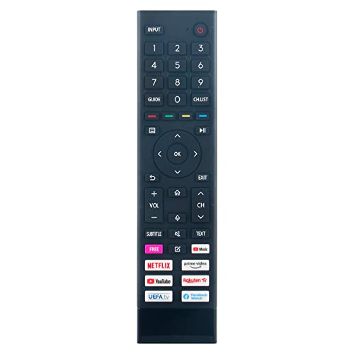 Neu ERF3B80H Ersatz Fernbedienung für HISENSE 65A6GG 40A4BG 43A6BG 43A7100F 43A7GQ 50A6BG 50A7100F 50A76GQ 50A7GQ 50E76GQ 55A66G 55A76GQ 55A7GQ 55E76GQ 58A6BG 65A76GQ 65A7GQ 65AE7000F 70A7100F 75A76GQ