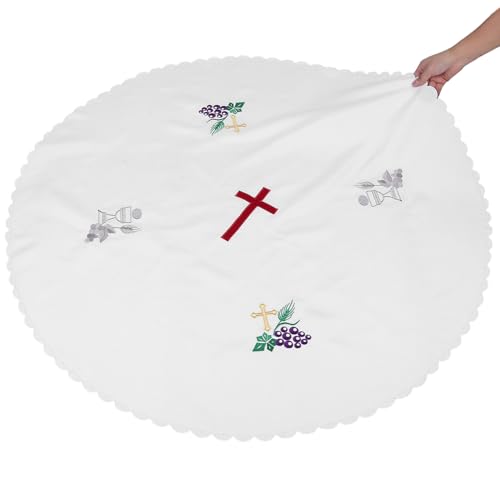 Nappe polyester anti-poussière pour table communion et baptême - 5
