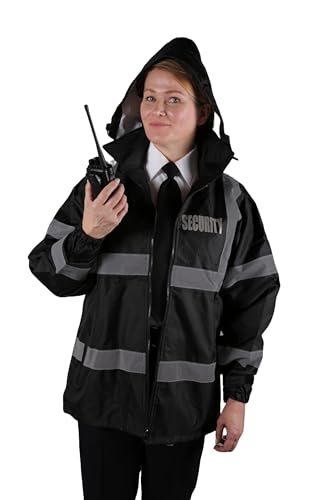 Image of First Class High Visibility Water Resistant Raincoat Jacket and Pant With Reflective Stripes